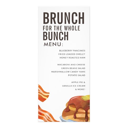 BRUNCH FOR THE BUNCH  Breakfast Menu