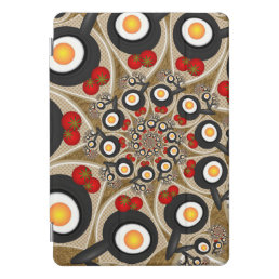 Brunch Fractal Art Funny Food, Tomatoes, Eggs iPad Pro Cover