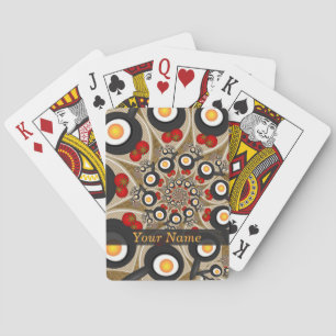 Brunch Fractal Art Funny Food, Tomatoes, Eggs Name Poker Cards