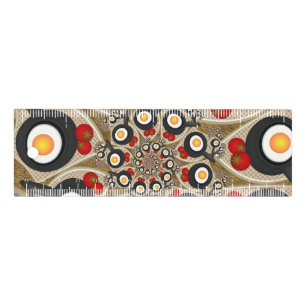 Brunch Fractal Art Funny Food, Tomatoes, Eggs Ruler