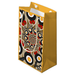 Brunch Fractal Art Funny Food, Tomatoes, Eggs Small Gift Bag