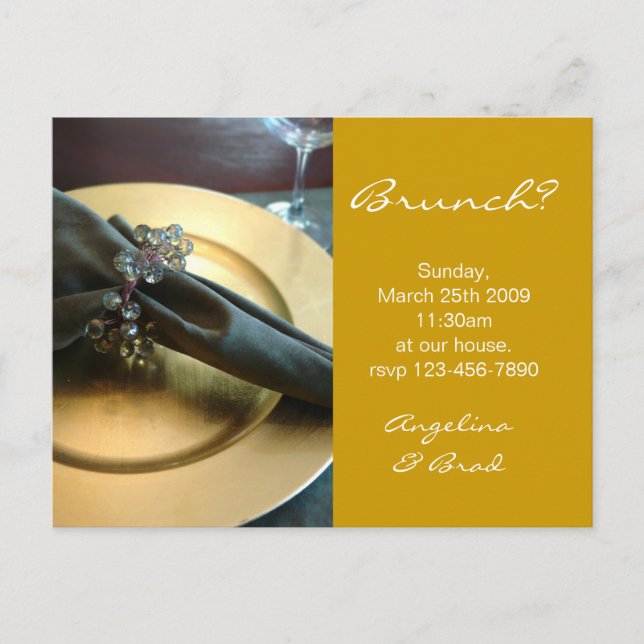 Brunch Invitation Postcard (Front)