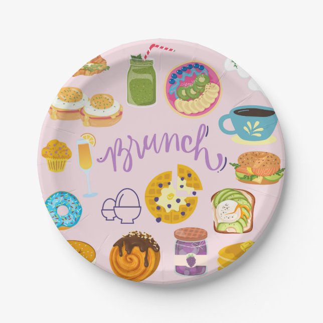 Brunch Squad Paper Plates (Front)