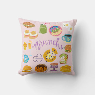Brunch Squad Throw Pillow