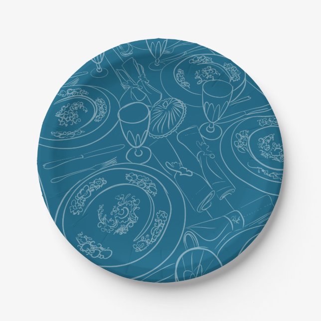 Brunch Tablescape Paper Plates (Front)