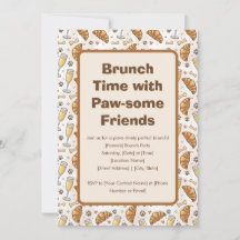 Brunch Time with Paw-some Friends Invitation