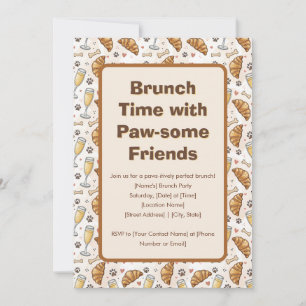 Brunch Time with Paw-some Friends Invitation