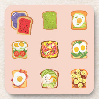 Brunch Toast Beverage Coaster