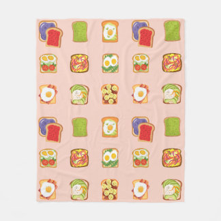 Brunch Toast Fleece Blanket