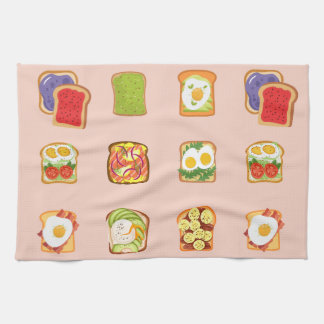 Brunch Toast Kitchen Towel
