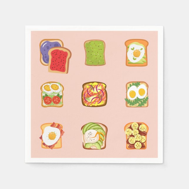 Brunch Toast Napkins (Front)