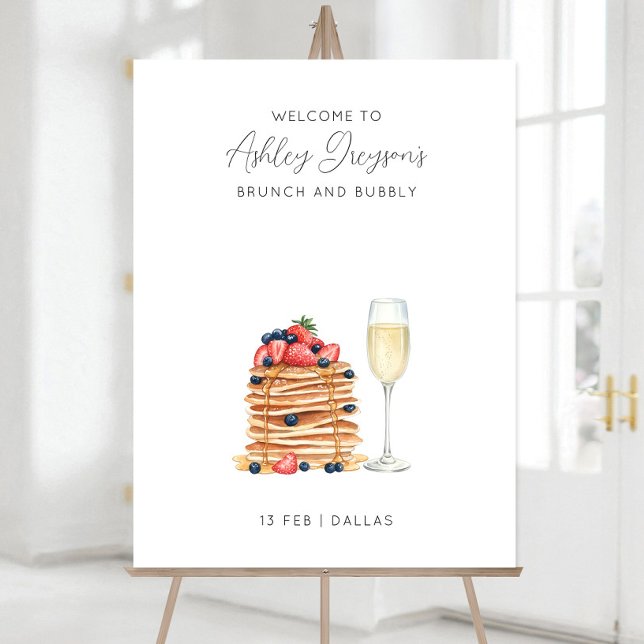 Brunch Welcome Sign Template Bridal Brunch Welcome (Creator Uploaded)