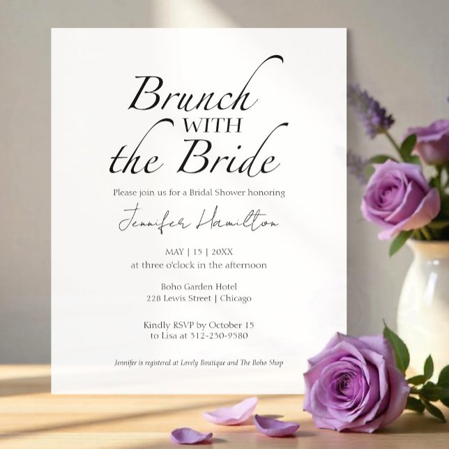 Brunch with the Bride Black & White Bridal Shower (Creator Uploaded)