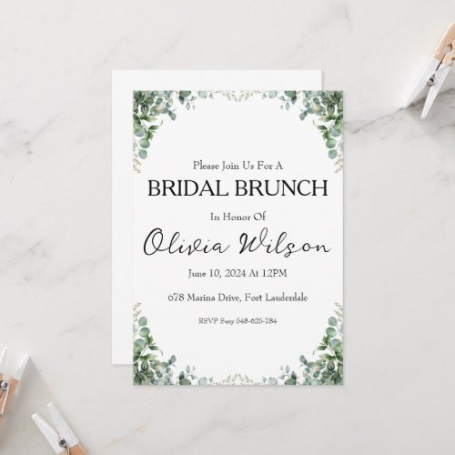 brunch with the bride bridal brunch invitations