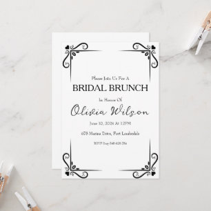 brunch with the bride bridal brunch invitations