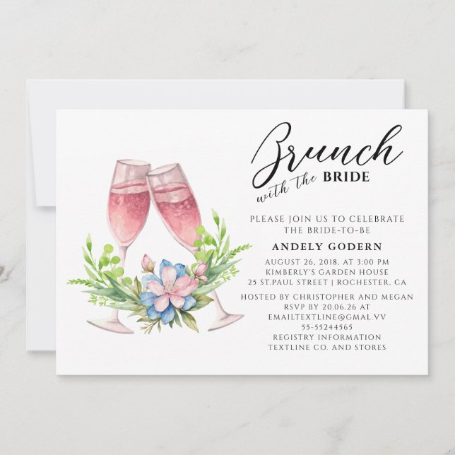 Brunch With the Bride Invitation (Front)