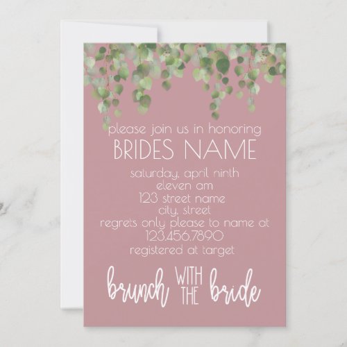 Brunch with the Bride Invitation