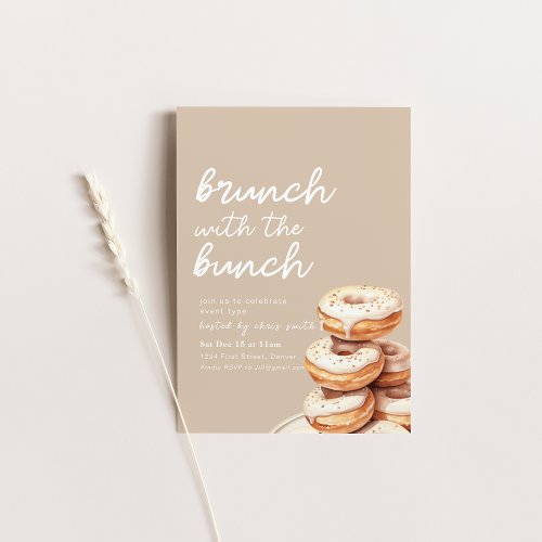 Brunch with the Bunch Breakfast Party Invitation