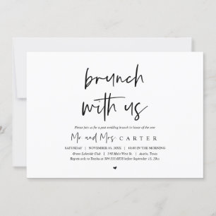 Brunch with the newlyweds, post wedding invitatio invitation