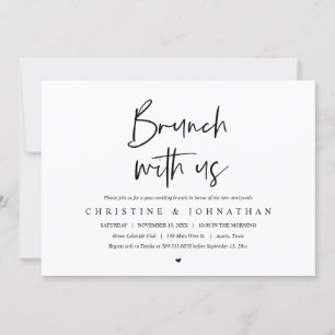 Brunch with the newlyweds, post wedding invitatio invitation