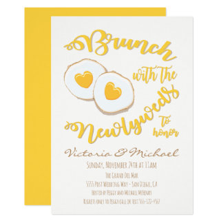 Brunch with the newlyweds Post Wedding Invitation