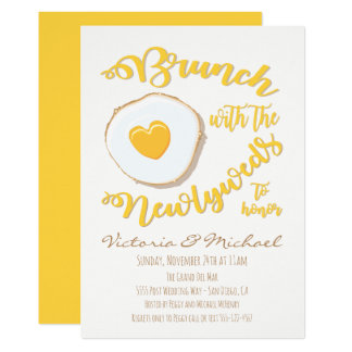 Brunch with the newlyweds Post Wedding Invitation