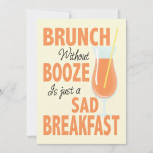 Brunch Without Booze Brunch Invitation