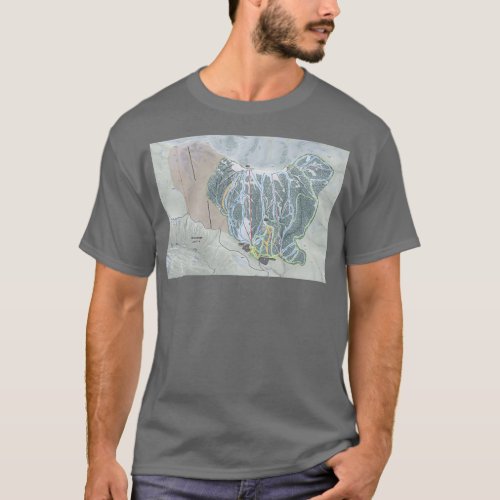 Brundage Resort Trail Map T_Shirt