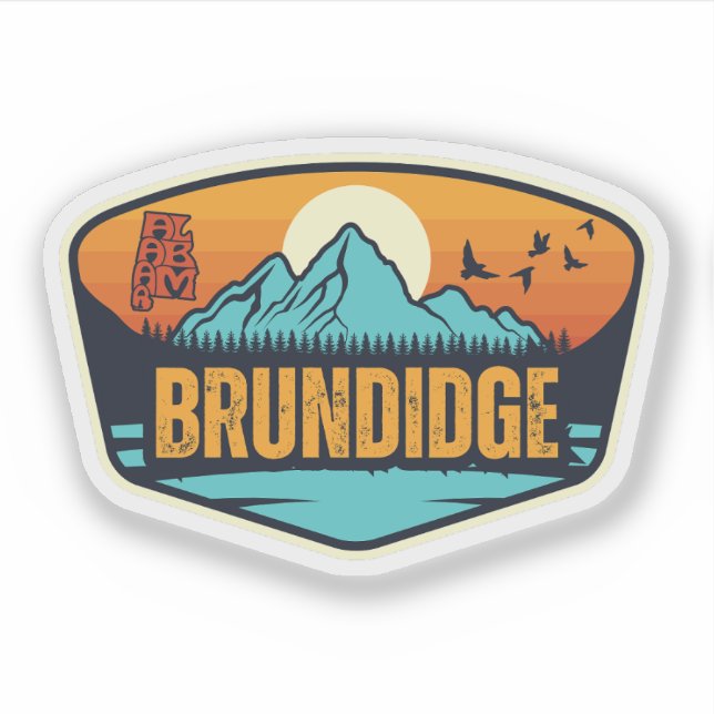 Brundidge, Alabama Sticker (Front)