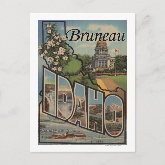 Bruneau, Idaho - Large Letter Scenes Postcard (Front)