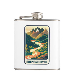 Bruneau River Idaho Colors Flask