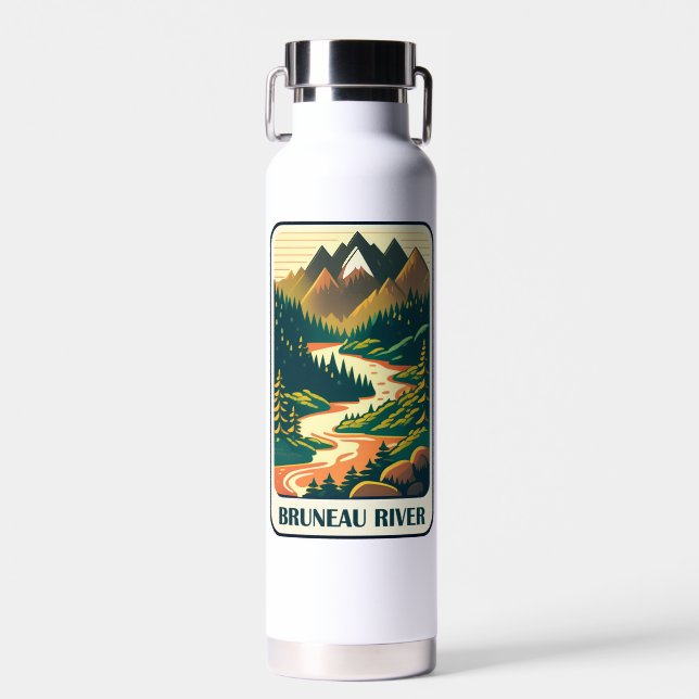 Bruneau River Idaho Colors Water Bottle (Front)