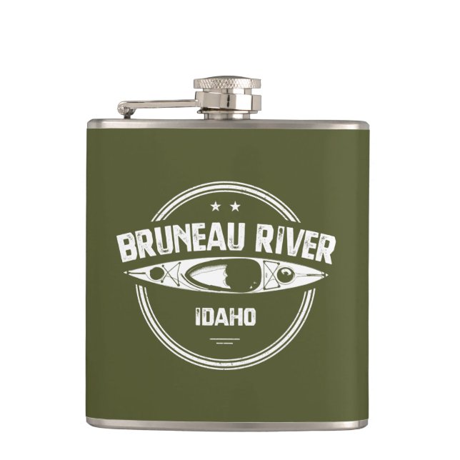 Bruneau River Idaho Kayaking Flask (Front)