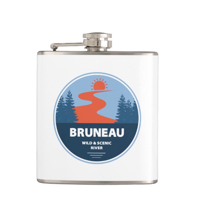 Bruneau Wild And Scenic River Idaho Flask (Front)