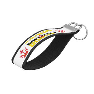 Brunei Flag Charming Patriotic Wrist Keychain