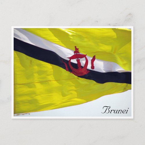 brunei flag postcard