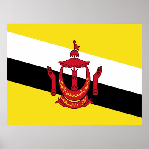 Brunei Flag Poster