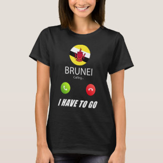 Brunei Flag Souvenir Brunei Is Calling Is Calling T-Shirt