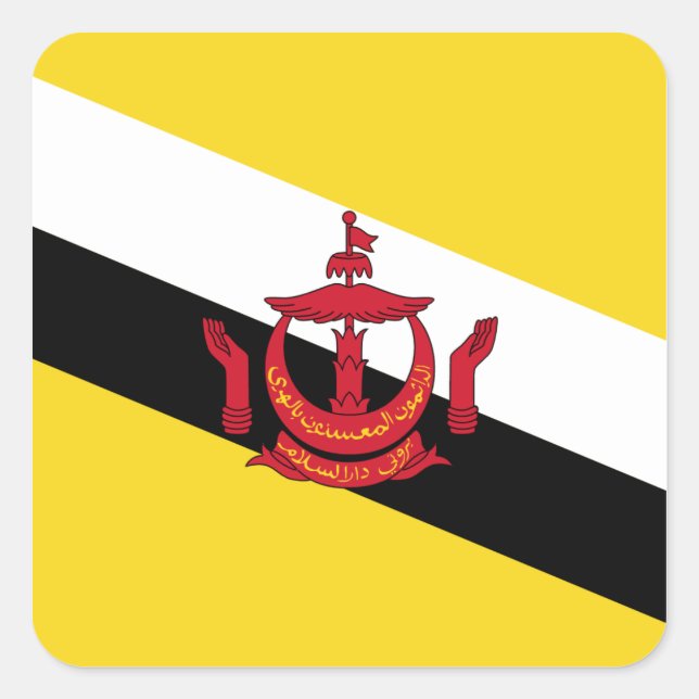 Brunei Flag Sticker (Front)