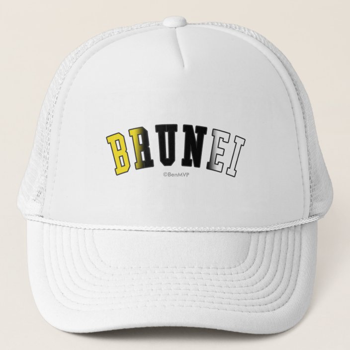 Brunei in National Flag Colors Hat