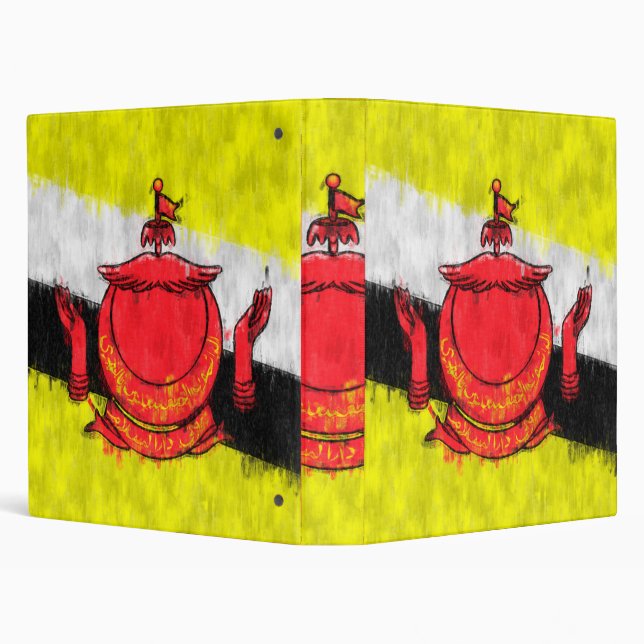 Brunei Oil Painting Drawing 3 Ring Binder (Background)