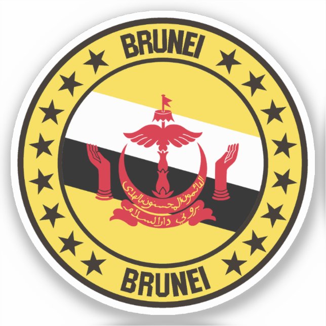 Brunei                                             sticker (Front)