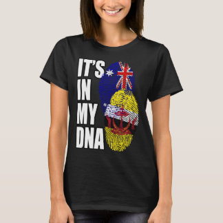 Bruneian And Australian Mix DNA Flag Heritage T-Shirt