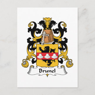 Brunel Family Crest Postcard