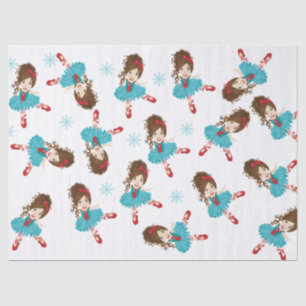 Brunette Ballerina Tissue Paper