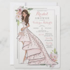 Brunette Bride Floral Bridal Shower