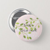Brunette bride pink cropped button (Front & Back)