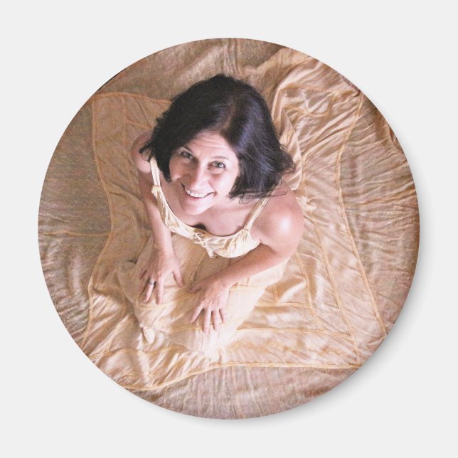 Brunette dressThunder_Cove Magnet (Front)