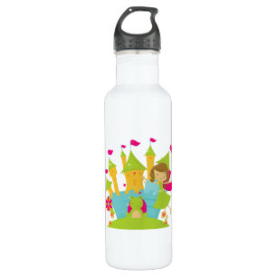 Brunette Fairy Princess Water Bottle