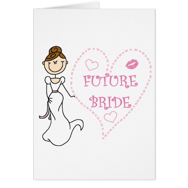 Brunette Future Bride Cards (Front)